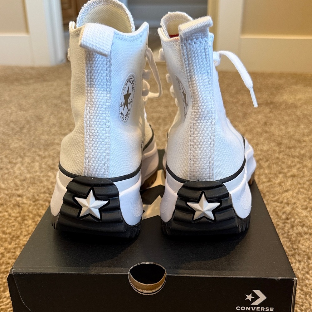 Converse White Platform High-Tops - Picture 4 of 6